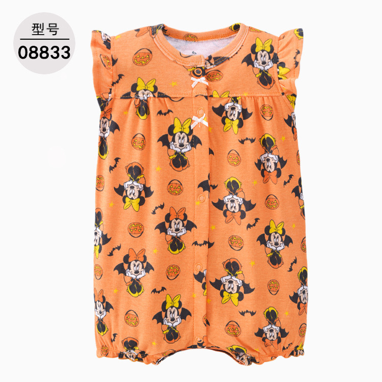 Foreign Trade Stall New Summer Jumpsuit Romper Baby Clothes Men's and Women's Baby Rompers Romper Short Sleeve