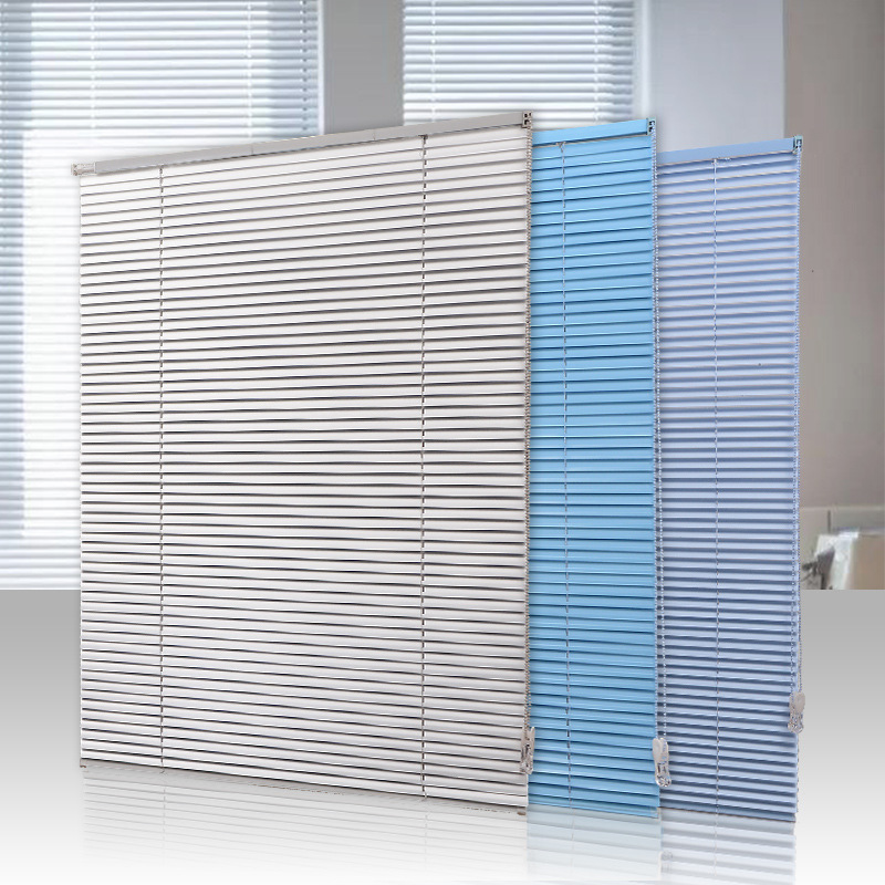 铝合金打孔安装浴室厕所防水家用拉式百叶窗阳光房卧室遮阳窗帘