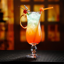 酒吧飓风杯 果汁杯玻璃杯子 高脚杯特饮杯 冷饮杯 鸡尾酒杯珠平隆