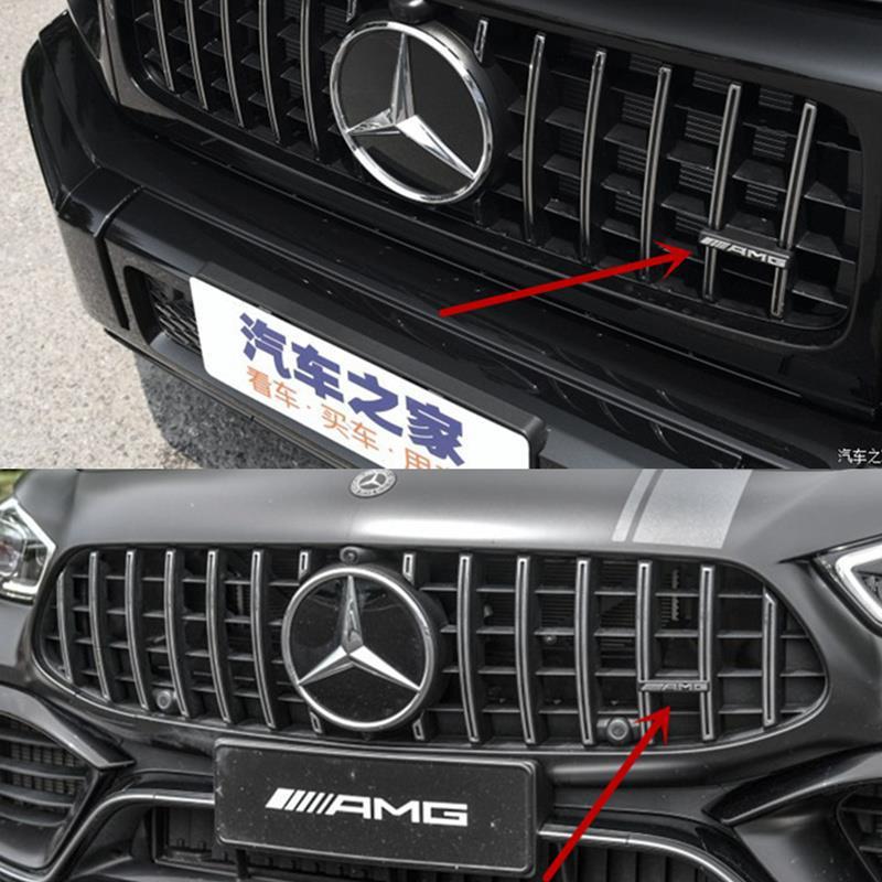 适用于新款奔驰amg中网标g级大g改装车标g500 g63车头标gt gtr前