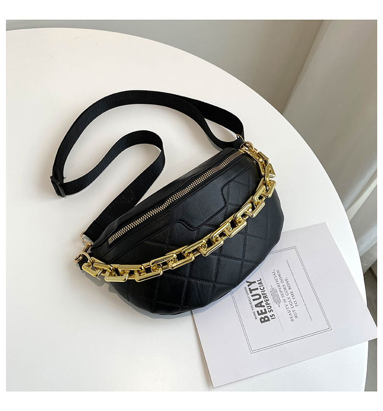 2021 New Crocodile Pattern Embossed Shoulder Bag Korean Fashion Messenger Bag Western Style Women Chest Bag Cosmetic Bag