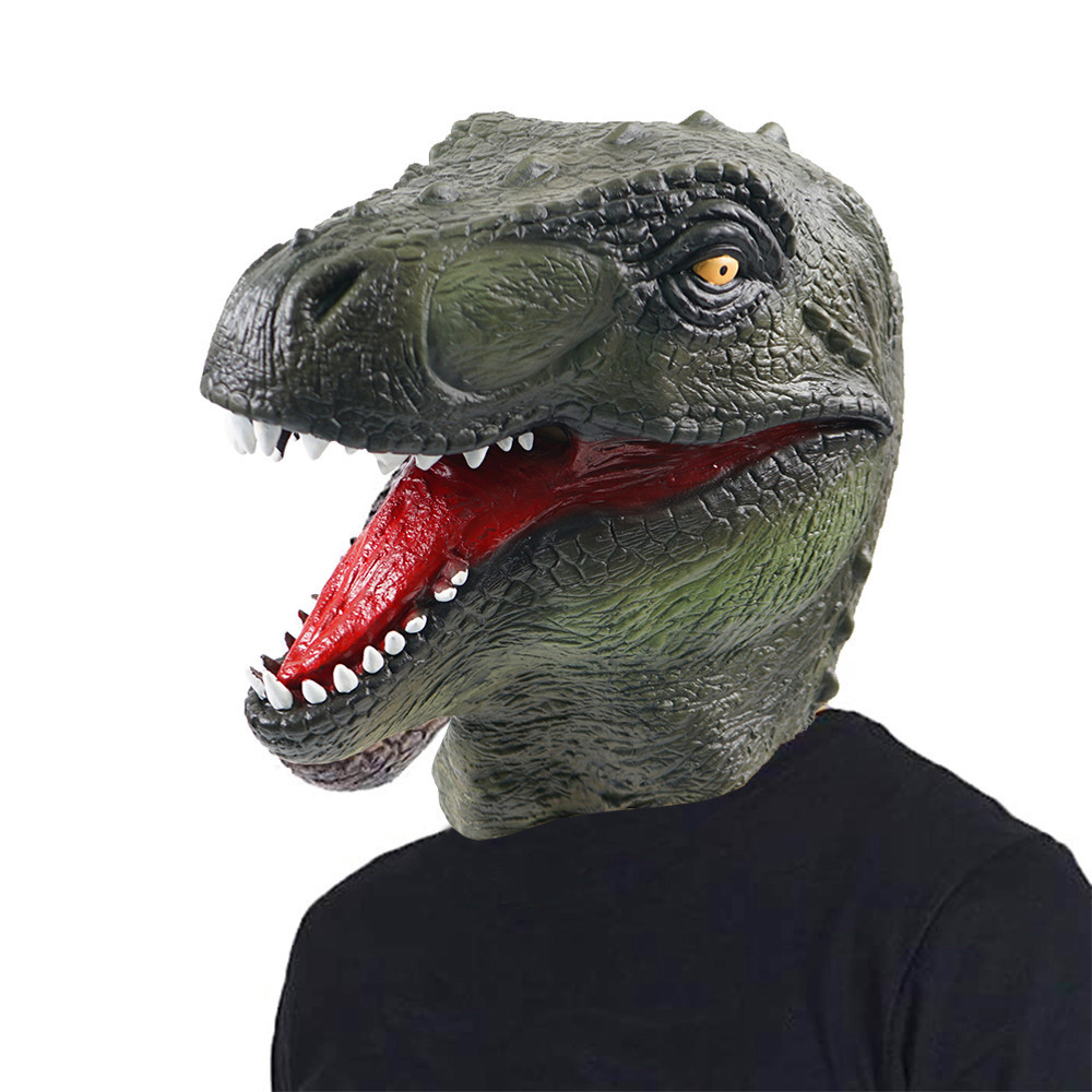 New Products in Stock Supply Latex Dinosaur Mask Activity Party School Stage Props Performance Tyrannosaurus Head Cover