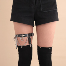 欧美跨境腿环袜夹单个装圆圈袜夹 性感腿部装饰吊袜带女士腿环