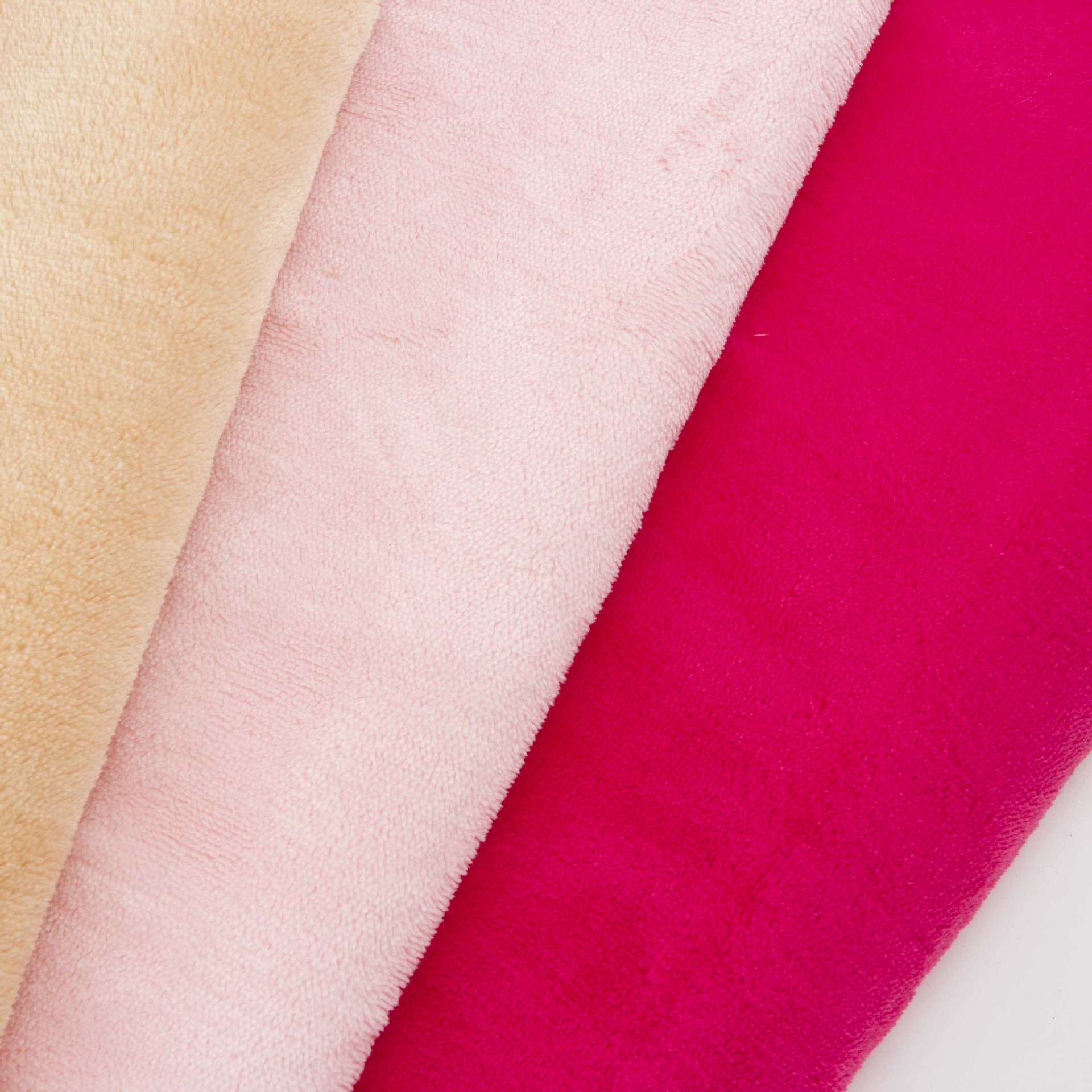 现货素色法兰绒布料单面法兰绒鞋帽服装家纺面料涤纶