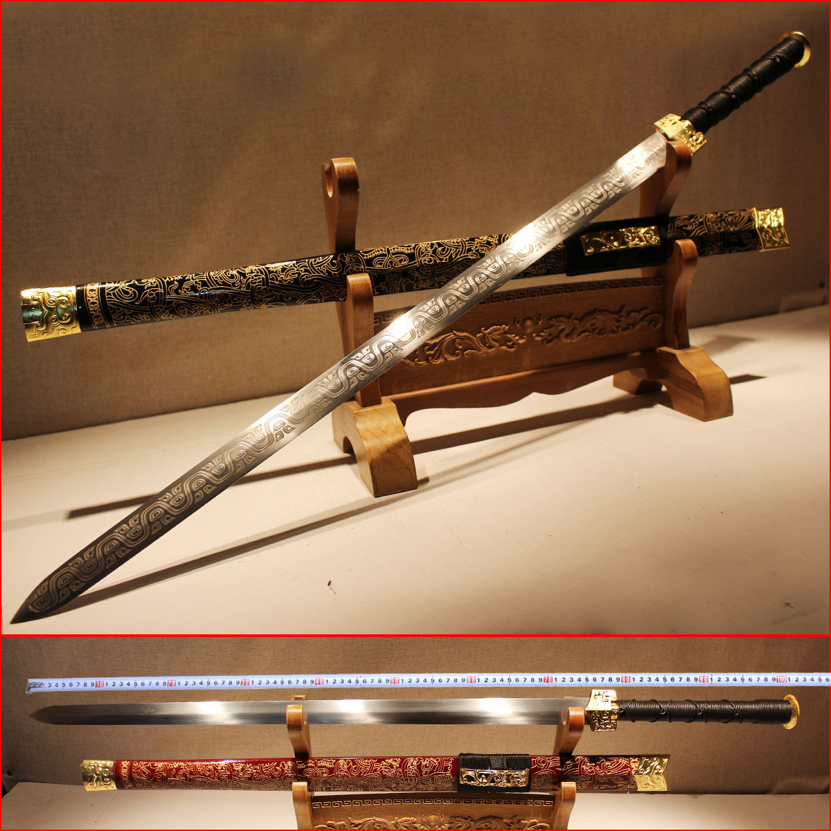 长款八面汉剑镇宅宝剑古刀剑金属龙泉市刀具防身冷兵器未开刃