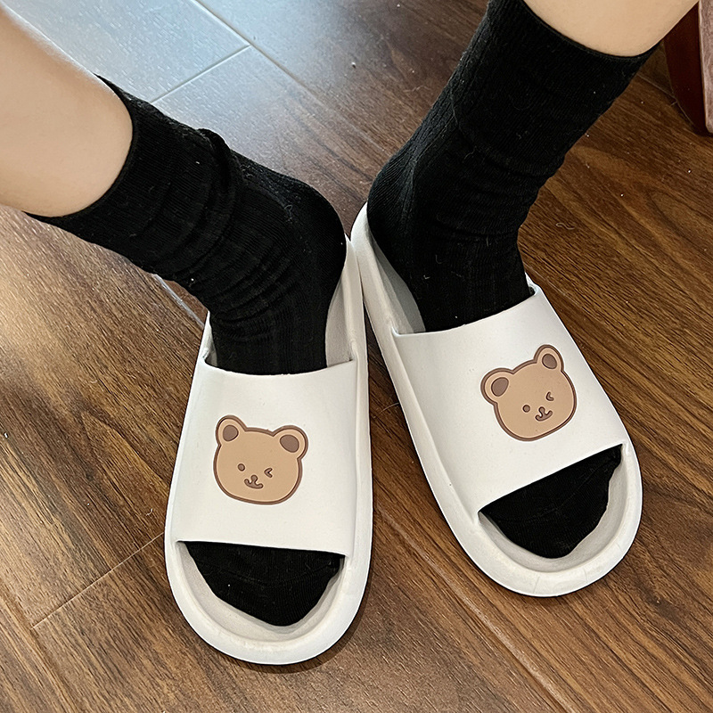 Poop Feeling Internet Celebrity Home Slippers Women's Soft Home Summer Outwear Home Thick Bottom Couple Casual Sandals Men's Summer