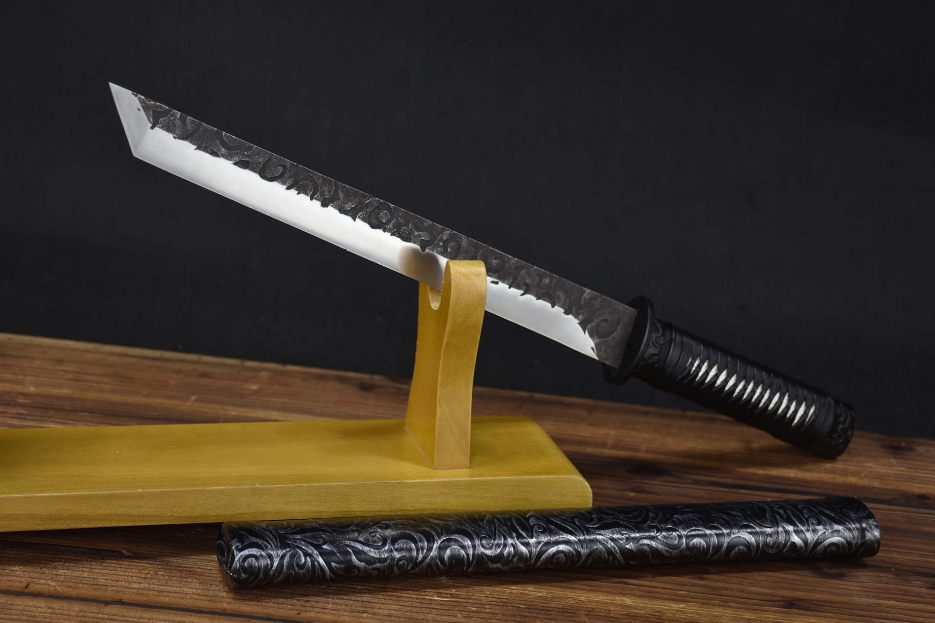 龙泉市刀剑一体手工锻打唐横刀防身硬剑工艺品宝剑外贸收藏未开刃