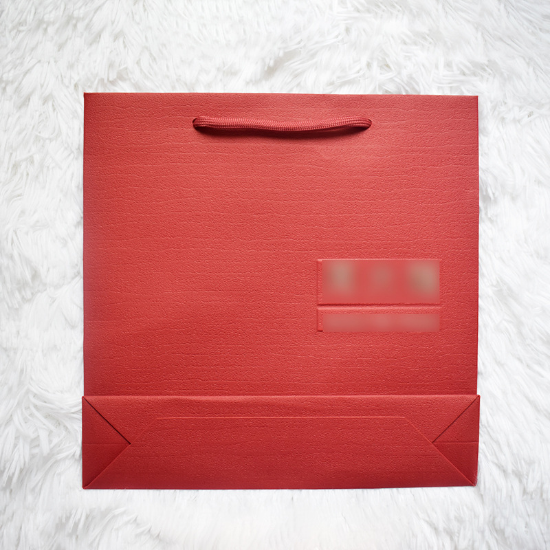 周大福同款手提袋礼品袋纸袋包装袋大/中/小三款现货(可烫标志)