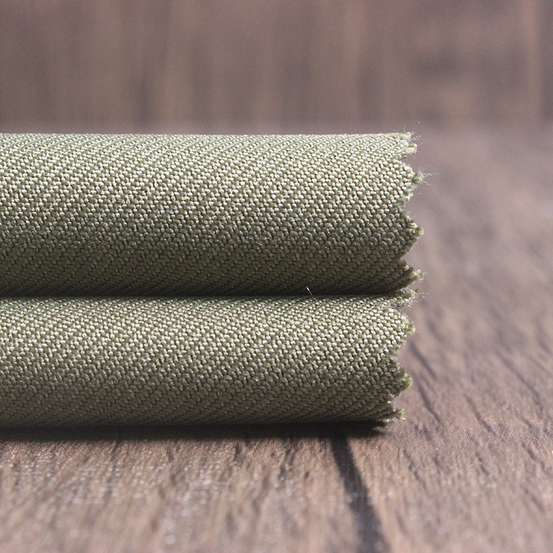 300d*350d阳离子1/3斜纹华达呢布料户外执勤保安服工装制服面料