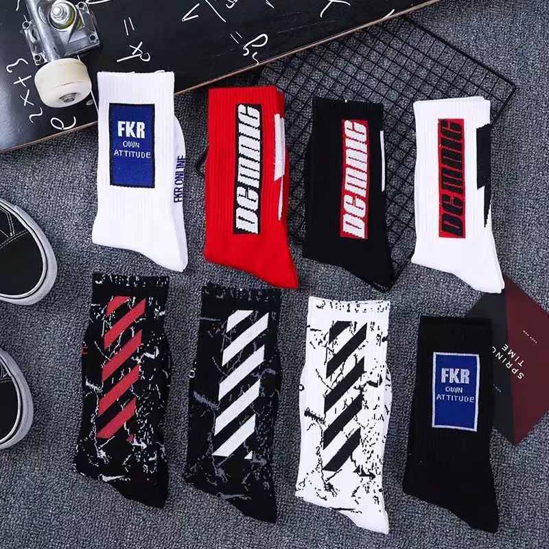 Basketball Socks Athletic Socks Trendy Socks New Popular Personalized Socks Multi-Color Optional Personality Matching Bag Trendy Socks Socks