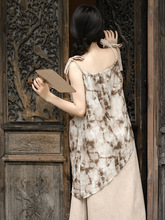 满庭芳新中式国风元素艺术感宽松油画连衣裙上架控价