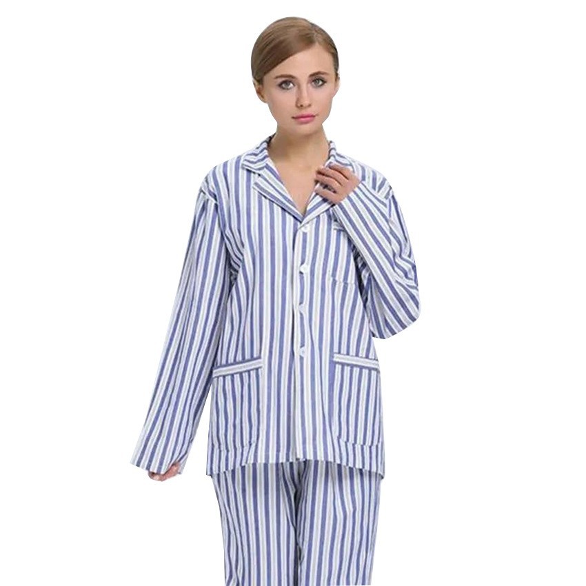 病号服睡衣衬衫病人衣服女纯棉长袖套装医院病员服宽松易穿脱病服