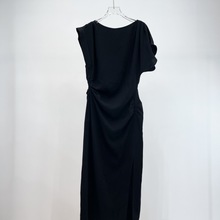 2024年夏季新款女装时尚气质修身显瘦小黑裙A字连衣裙女40519048
