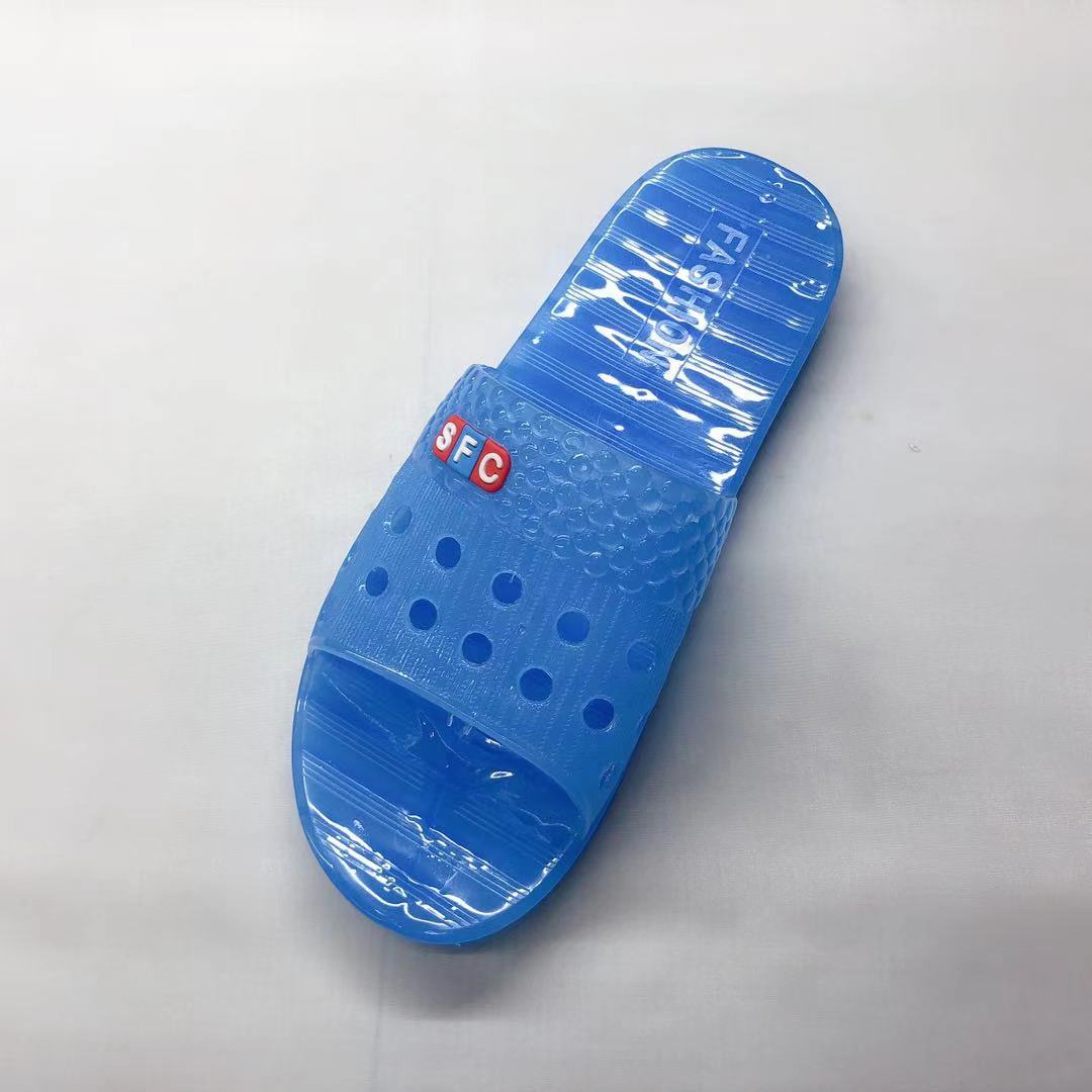 pvc水晶空调底新款女拖鞋 室内室外拖鞋 一字拖果冻色拖鞋