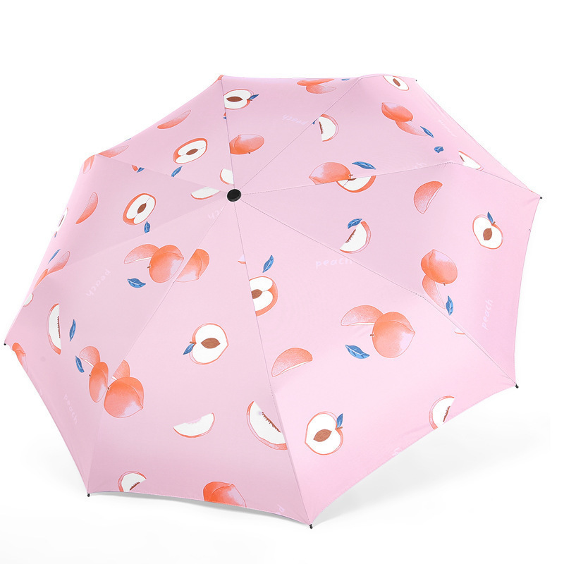 Fresh Fruit Umbrella Automatic Folding Umbrella 8 Bone Anti-UV Umbrella Sun Protection Folding Sun Umbrella