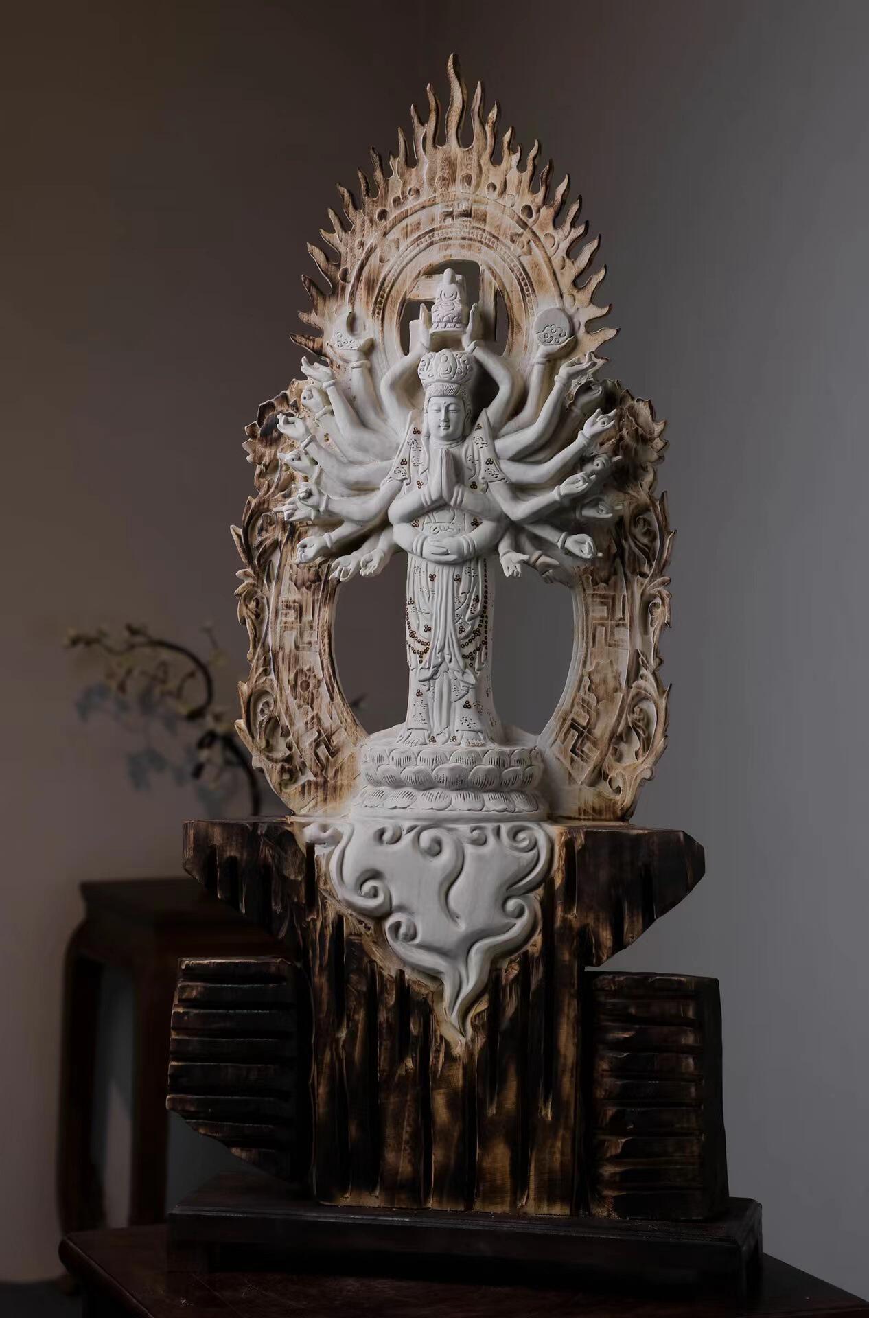 东阳木雕孔子画像刻字实木雕刻寺庙祠堂书房字匾挂件花板厂家定做