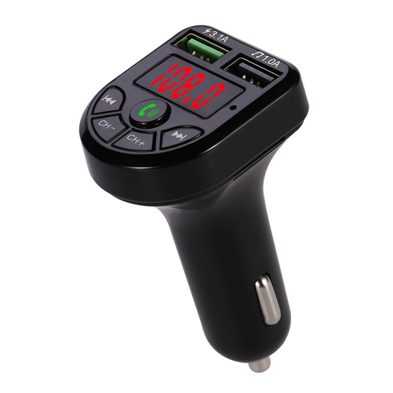 Vehicle-Mounted Bluetooth Handsfree Cross-Border Car Mp3 Car Bluetooth Mp3 E5 Car Fm Card Car Charger