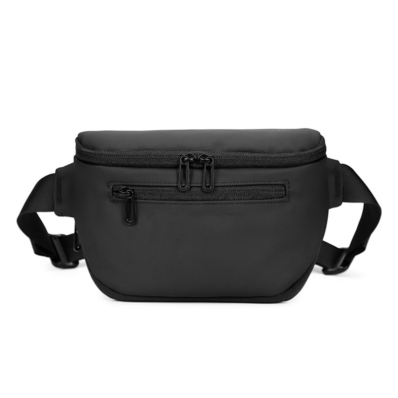 跨境新款高档潮流男士腰包运动跑步休闲胸前包摆摊收钱包单肩斜挎