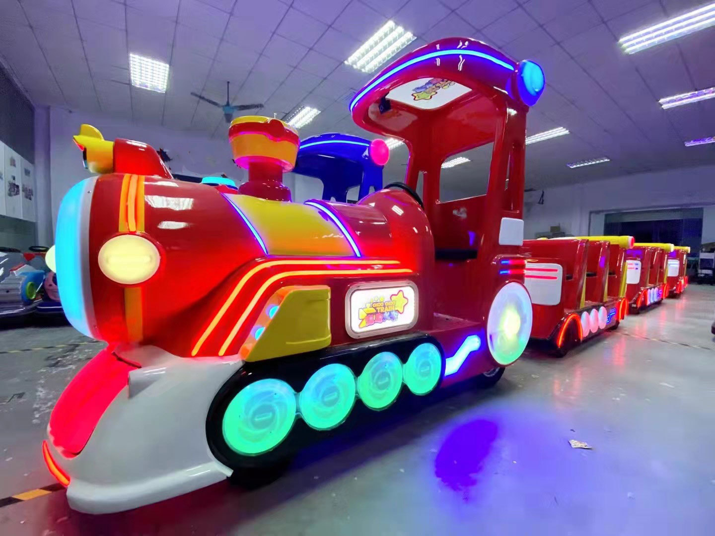 户外公园无轨观光电动小火车景区商场儿童观光车一拖三可坐18人