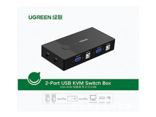 绿联 30357 VGA KVM切换器  带2口USB