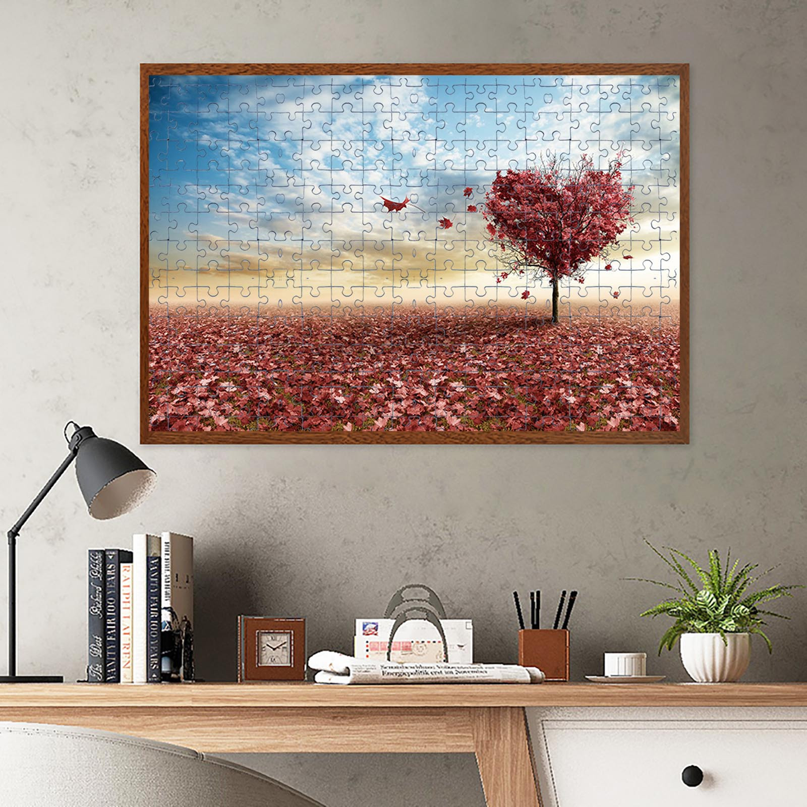 1000pcs 1mm 75x50cm 拼图 高难度拼图 爱情树拼图