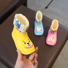 儿童雨鞋男童女童雨靴1-3婴幼宝宝水鞋幼儿园加绒四季