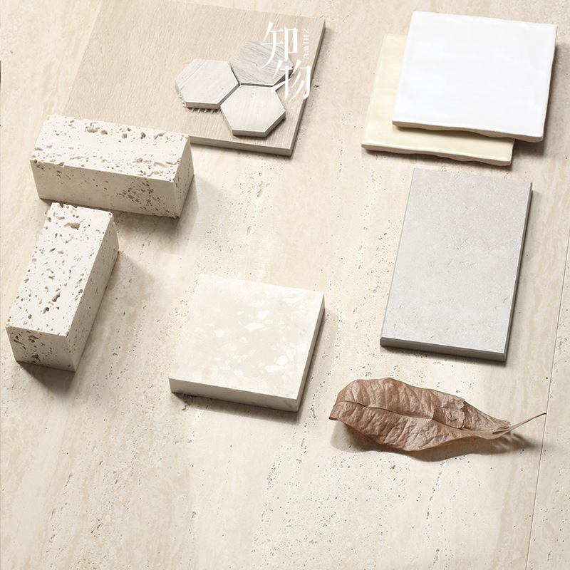 自然风米黄洞石瓷砖客厅酒店大堂卫生间墙砖民宿别墅地砖750*1500