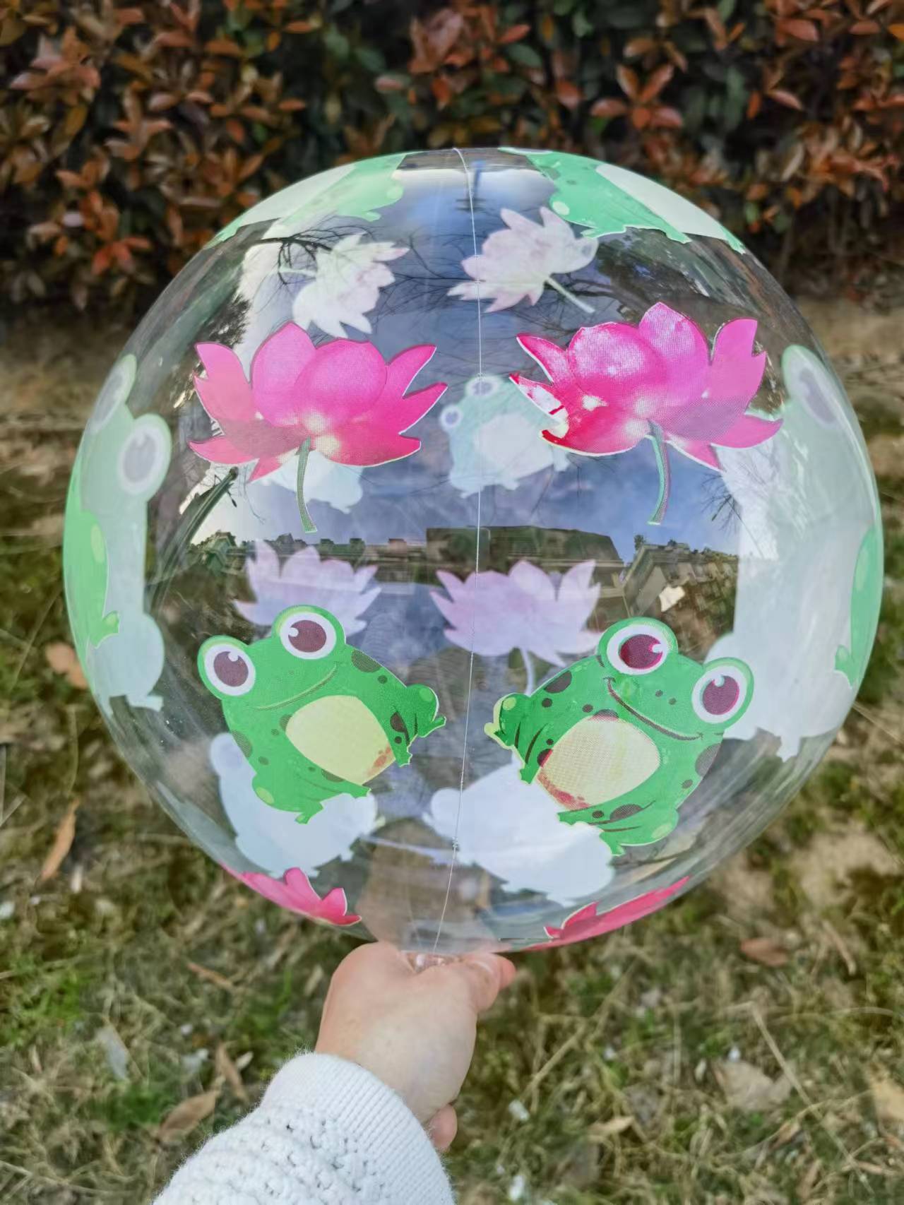 Internet Celebrity Printing Transparent Bounce Ball Duplex Printing Bounce Ball Wedding Festival Party Supplies