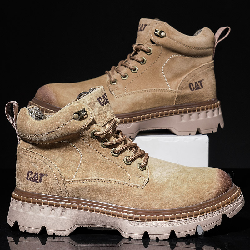 秋冬季新款cat卡特马丁靴高帮男鞋热销外贸跨境爆款头层真皮男鞋