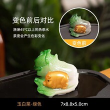 变色茶宠摆件可养白菜茶桌茶台配件茶具精品茶玩茶艺摆设精品创意