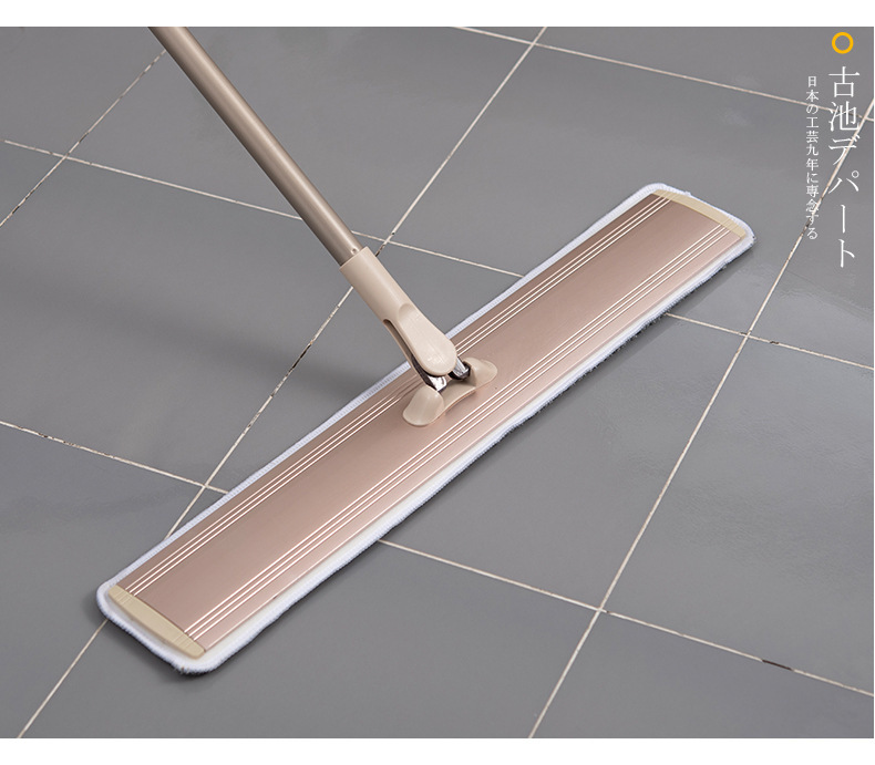 日本sp平板拖把60cm 平托伸缩可替换拖把布180°旋转长柄铁杆拖把