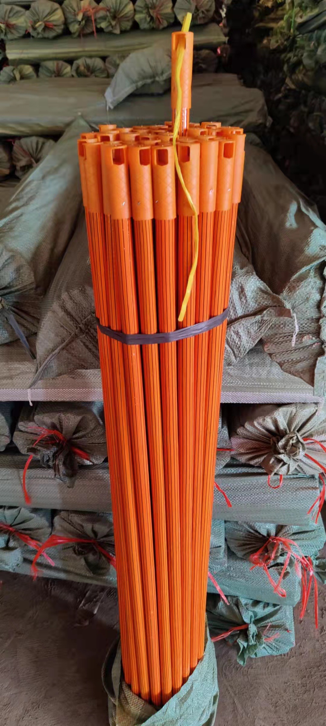 Factory Direct Sales Produces Various Specifications PVC Film Broom Stick Solid Color PVC Pit Film Glue Rod Multicolor