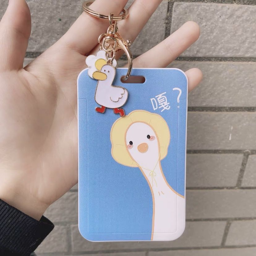 校牌卡套挂绳学生校园饭卡包公交卡工作证胸卡厂牌钥匙扣可爱ins
