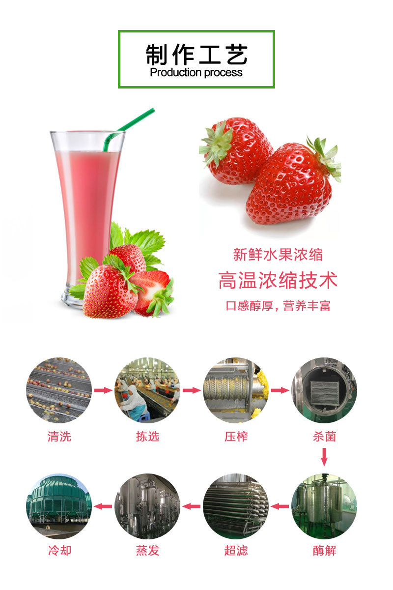浓缩草莓汁 草莓浓缩汁 浓缩汁 原浆