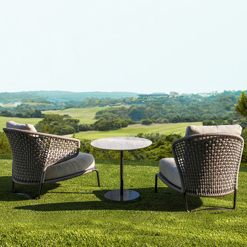 北欧户外休闲沙发阳台庭院设计师家具别墅样板房民宿简约室外藤椅