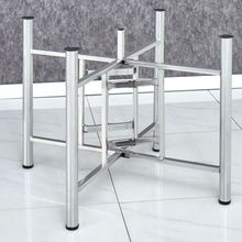 餐桌脚大圆桌架可折叠铁艺桌腿支架实用伸缩桌架实用桌脚架