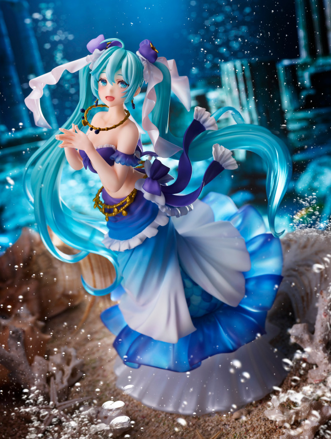正版taito vocaloid 初音未来 人鱼公主 美人鱼 景品手办现货