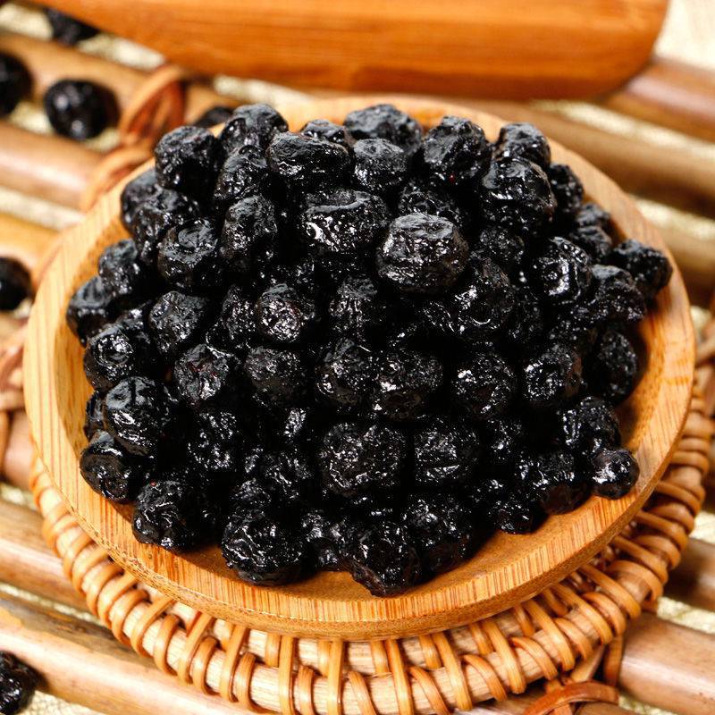 蓝莓干野生有机剂原味东北蓝莓干儿童孕妇休闲零食500g