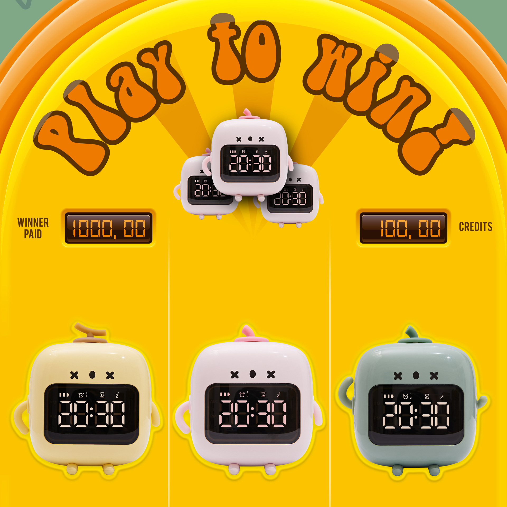 New Cartoon Smart Learning Alarm Clock Children's Personalized Creative Clock Student Only Mute Little Alarm Clock Mini Program