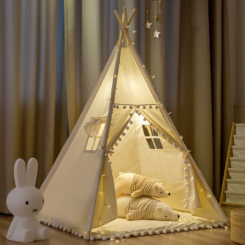 Small Turtledove Ins Children's Tent Indoor Game House Teepee Tent Boy and Girl Baby Toy House Small House