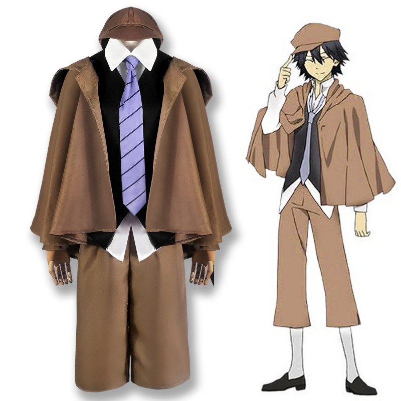 In Stock Wenhao Stray Dogs Edogawa Rampo Cos Costume Detective Agency Cosplay Anime Role Play Full Set