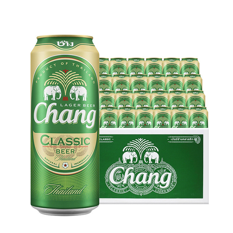 泰国进口chang/泰象啤酒500ml整箱24听 泰象啤酒精酿小麦经典