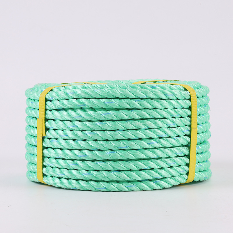 支持定制pp彩色亚麻绳高密度编制亚麻绳全新料船用亚麻绳厂家直销