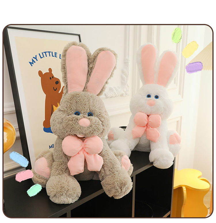 邦尼兔坐姿兔子工作玩偶毛绒玩具儿童玩具生日礼物美国兔子布娃娃