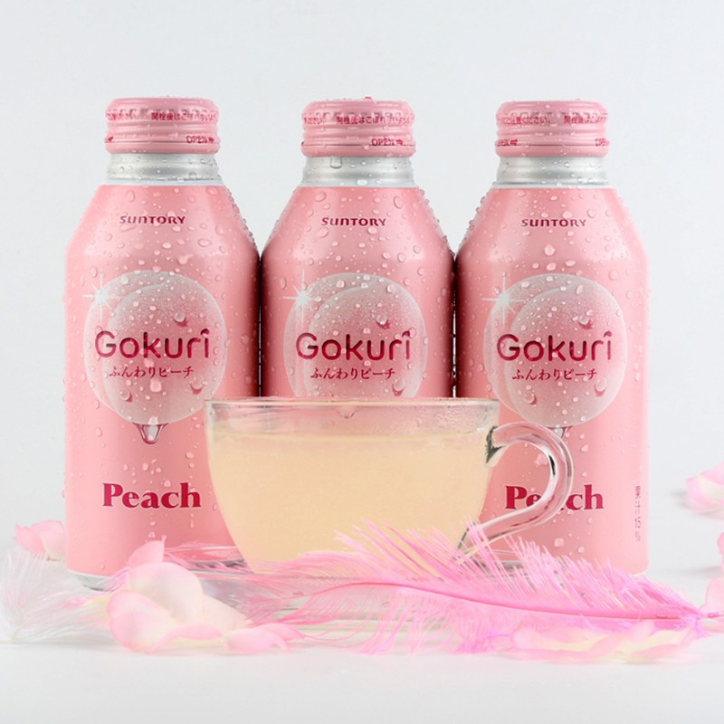 季节限定 日本进口三得力gokuri飘逸白桃子汁饮品水蜜桃果汁饮料