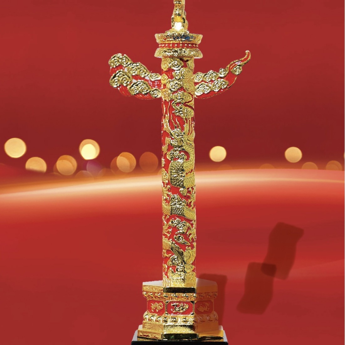 《盛世华表》珐琅彩华表珐琅彩圆盘-阿里巴巴