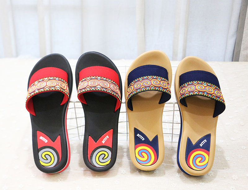 越南平仙拖鞋一字拖女外穿坡跟厚底时尚休闲鞋防滑女士凉拖