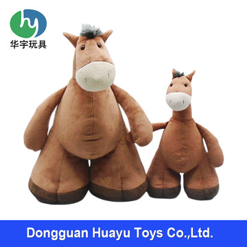 再生布料毛绒玩具按客供图片定制动物保护环保宣传礼品站姿马公仔