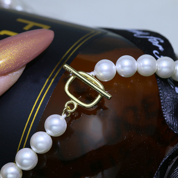 diy银饰配件 s925纯银方形ot扣 珍珠项链搭扣 手链串珠饰品连接扣