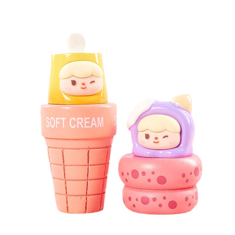 New Ice Cream Tribe Cute Mini Blind Bag Creative Fashion Hand Office Small Ornaments Desktop and Car-Mounted Interior Decoration